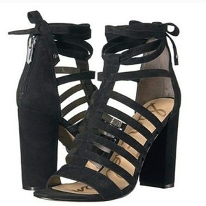 Sam Edelman Yarina Strappy Black Heels 6M